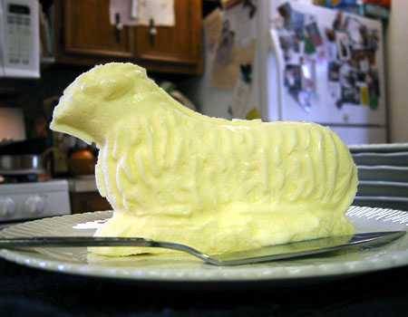 Lamb Shaped Butter