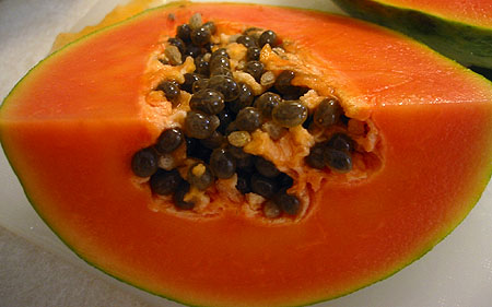 Papaya for fruit salad