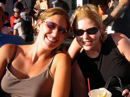 Kristin and Rachelle at Pontiac Cafe