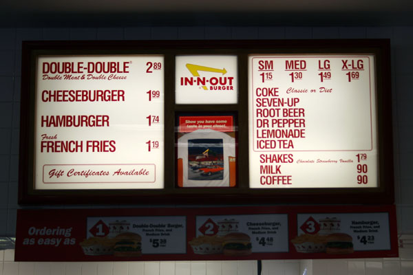 In-N-Out Menu