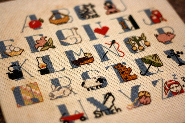 How To Cross Stitch Letters. Alphabet Cross Stitch
