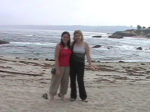 Kelly & Rachelle on the beach